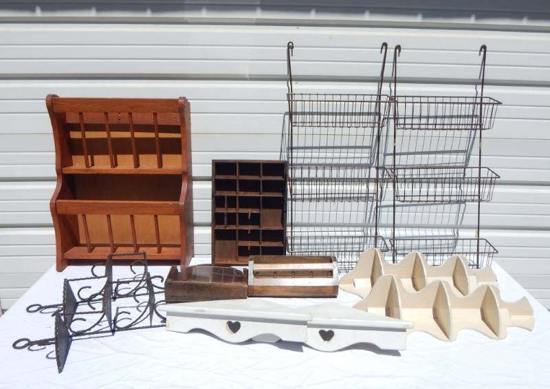 lot 127 image: Lot of Wood and Metal Shelving