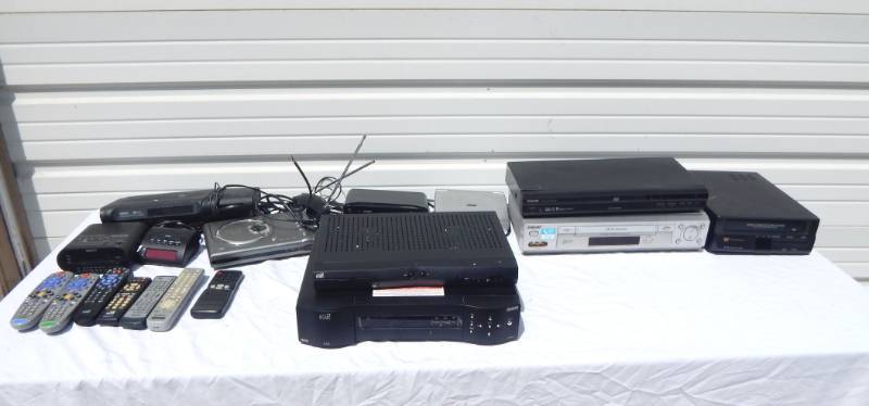 lot 142 image: Lot of Miscellaneous Dish Receivers, DVD Players and Other Electronics