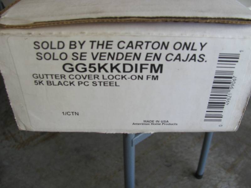 lot 84 image: Rain Gutter Screen Black # 101