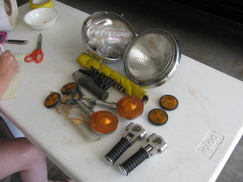 lot 92 image: Motor Cycle Parts # 108