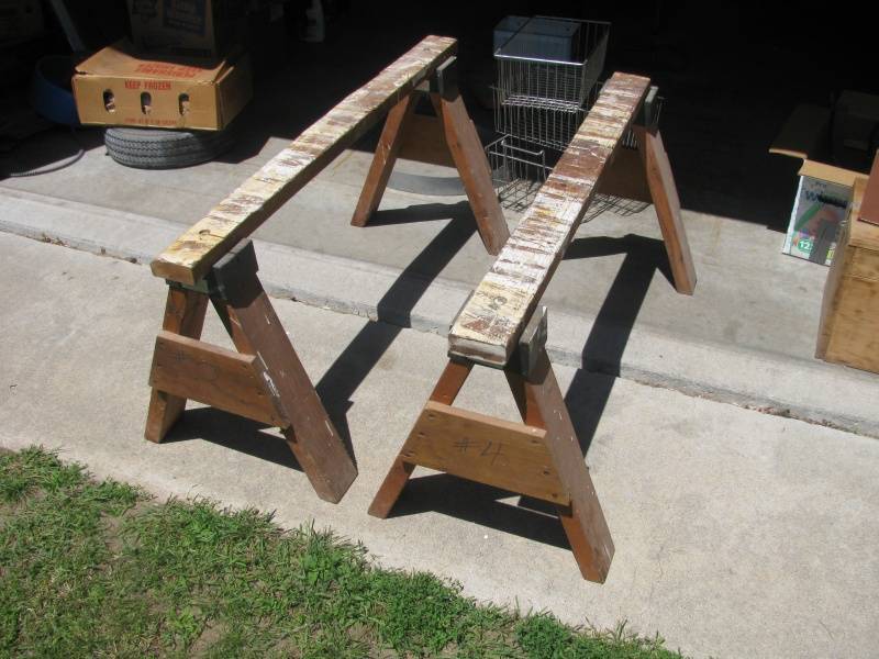 lot 100 image: Saw Horse Set # 117