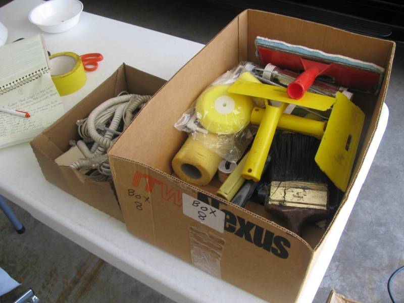 lot 103 image: Paint Supplies Telephone cords