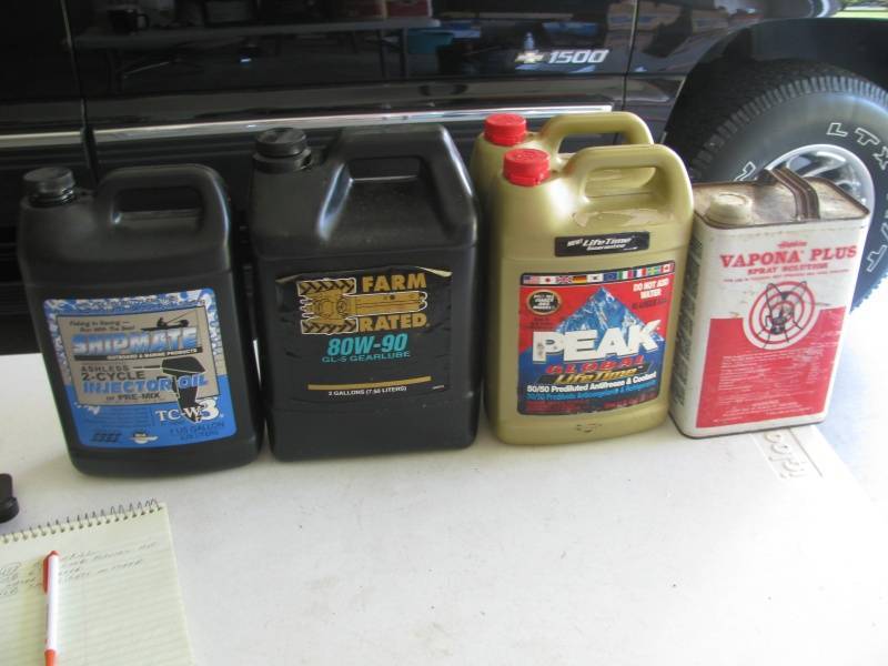 lot 119 image: Oil & Antifreeze # 130