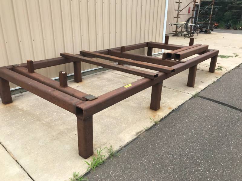 lot 47 image: Large Steel Fab Table