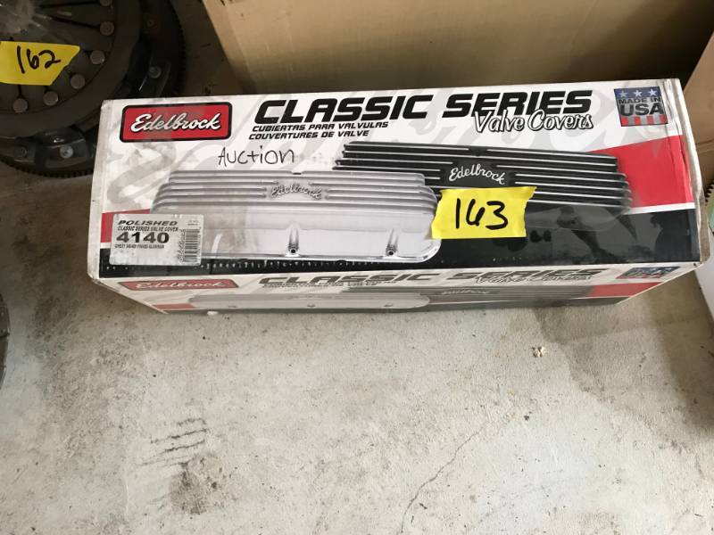 lot 163 image: Chrome Steel 409 Valve Covers