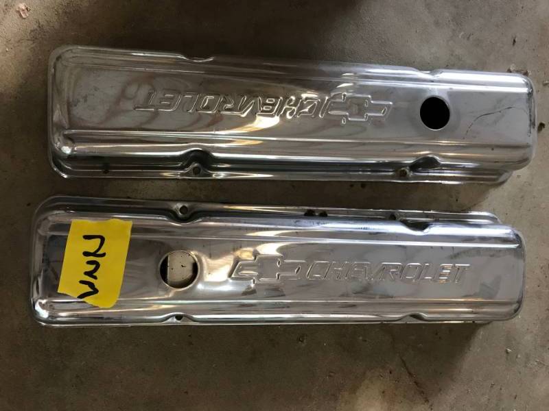 lot 223 image: Steel Chrome Valve Covers