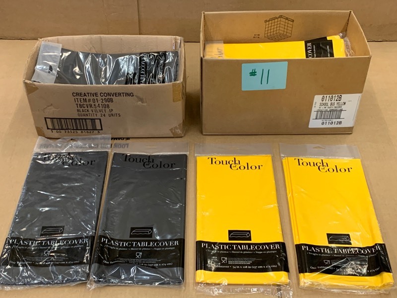 lot 11 image: (2) Boxes Of New Table Covers