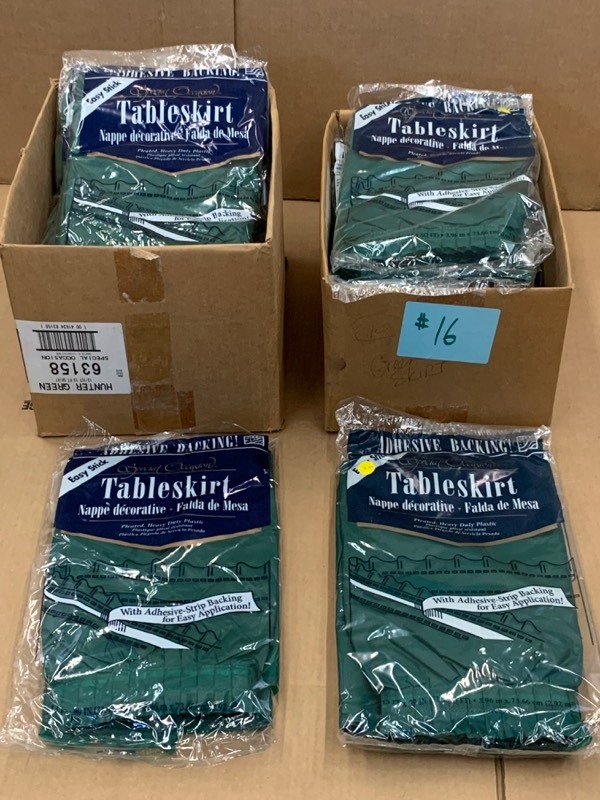 lot 16 image: (2) Boxes Of New Table Covers