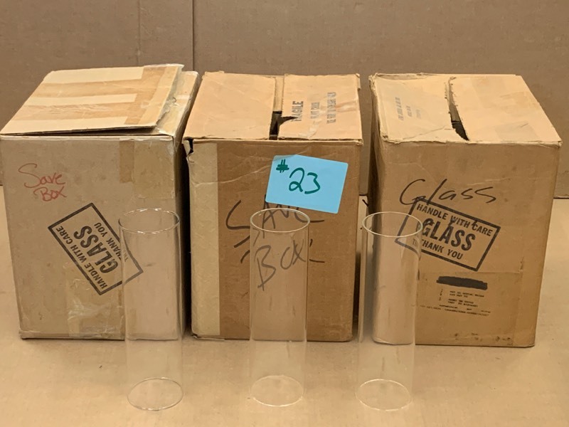 lot 23 image: (4) Boxes Of Glass Globes