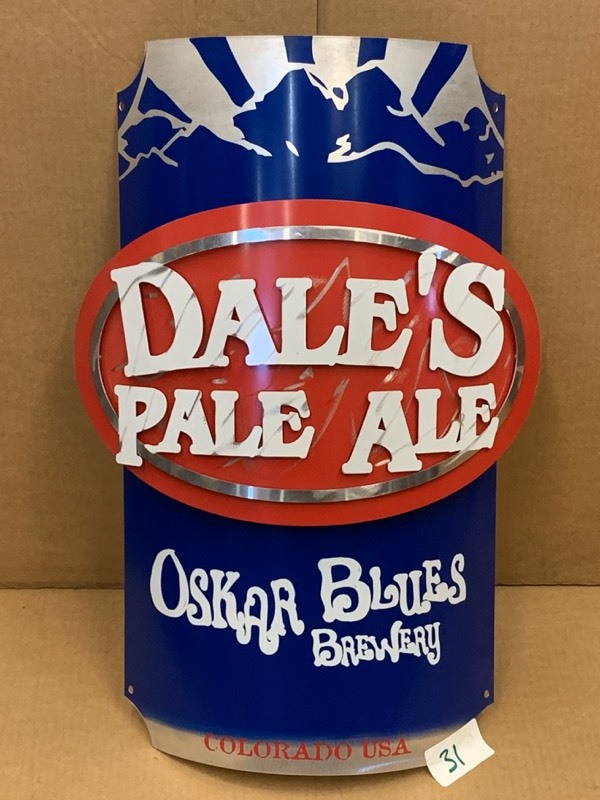 lot 31 image: Dales Pale Ale Tin Sign