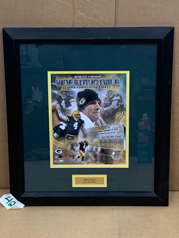 lot 42 image: Brette Favre Poster