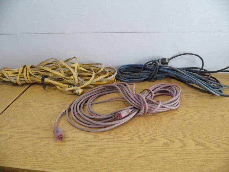 Lot of 3 Extension Cords
