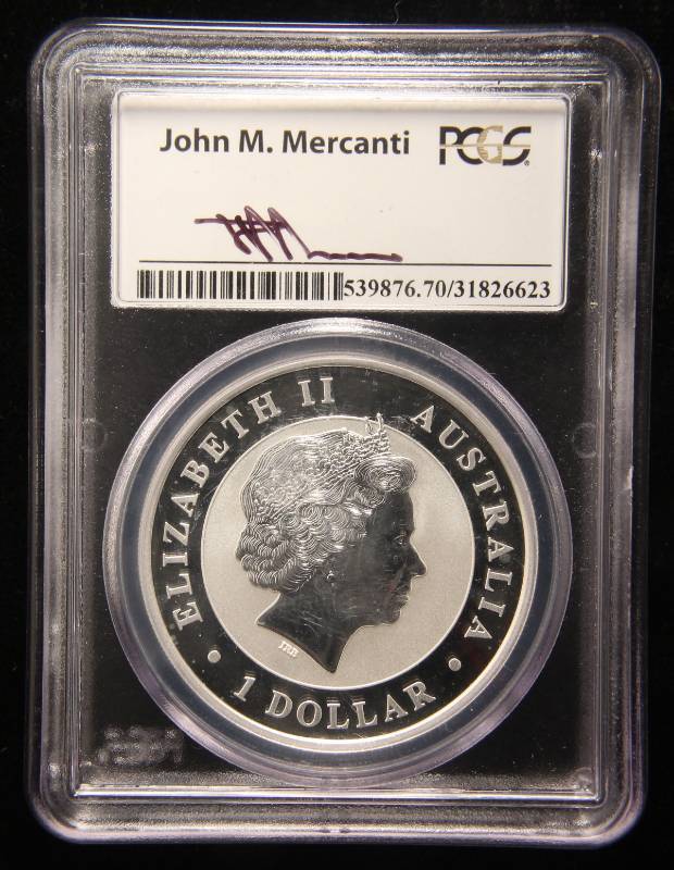 2015-P AUSTRALIA SILVER WEDGE TAILED EAGLE MS70 PCGS