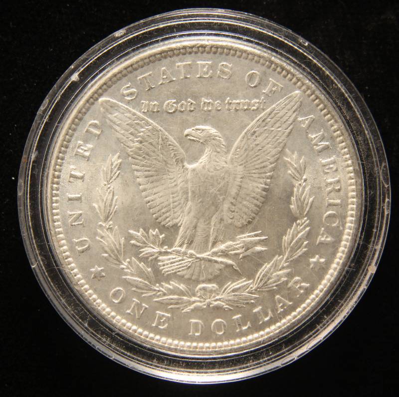 1886 MORGAN SILVER DOLLAR UNC IN AIRTITE HOLDER