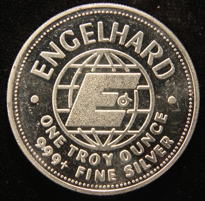 1 TROY OZ. .999 FINE SILVER 1984 ENGELHARD AMERICAN PROSPECTOR