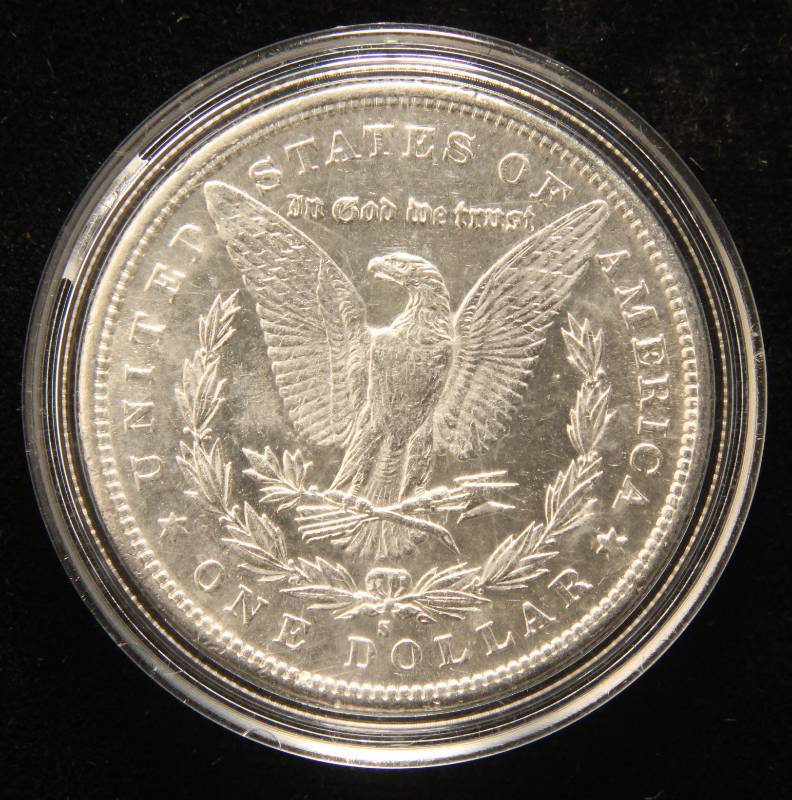 1880-S MORGAN SILVER DOLLAR UNC IN AIRTITE HOLDER