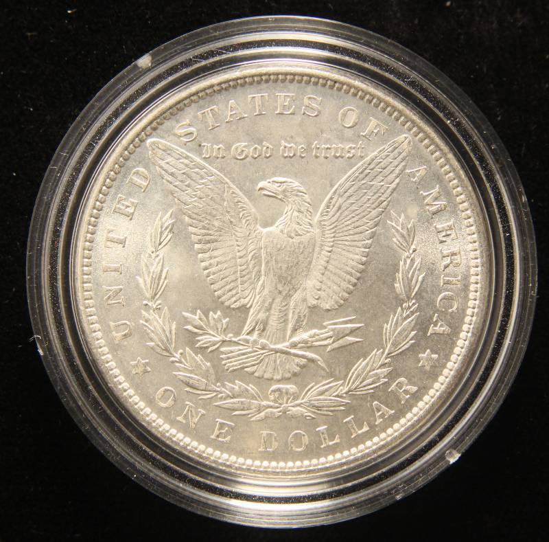 1889 MORGAN SILVER DOLLAR UNC IN AIRTITE HOLDER