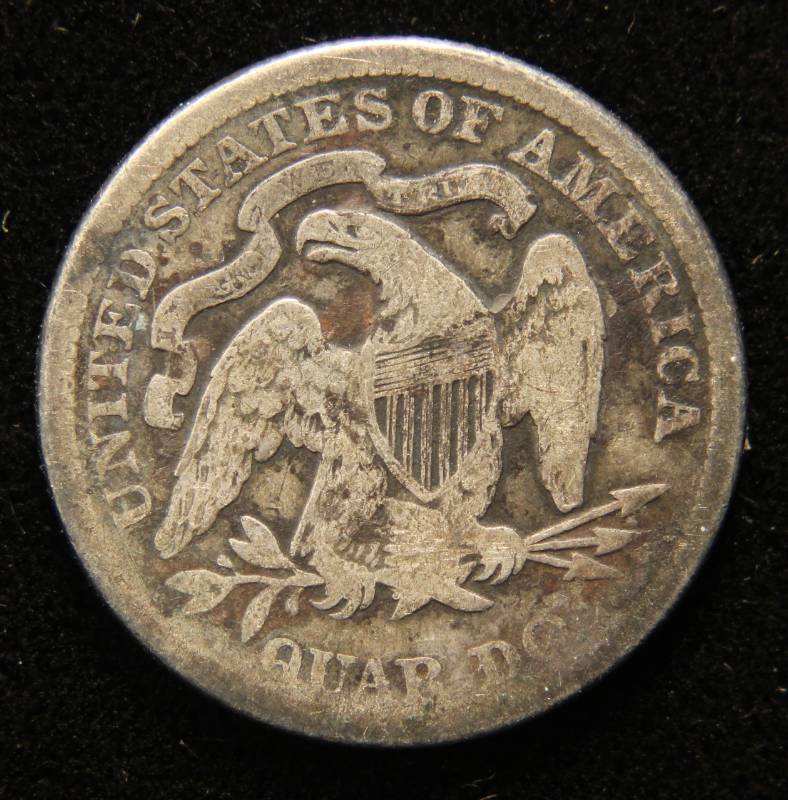 1877 SEATED LIBERTY SILVER QUARTER
