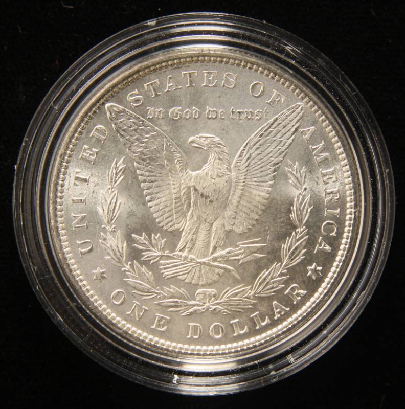 1881 MORGAN SILVER DOLLAR UNC IN AIRTITE
