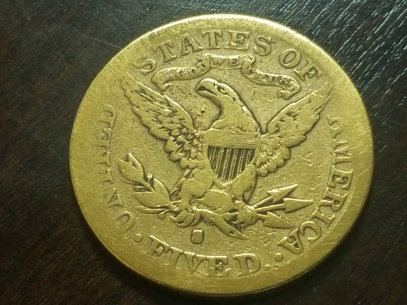 1886-S US $5 GOLD LIBERTY HALF EAGLE
