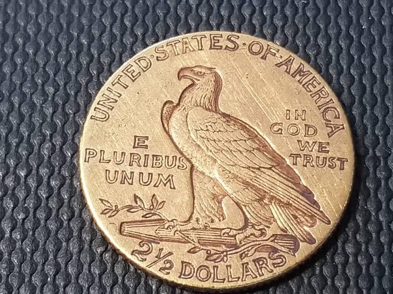 1914-D US $2.50 GOLD INDIAN