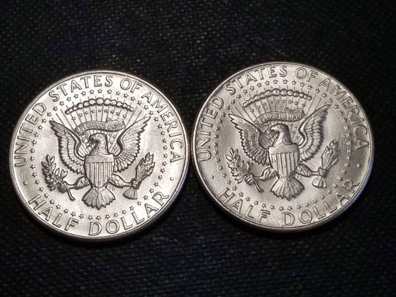 2 BU-UNC 1964 KENNEDY SILVER HALF DOLLARS