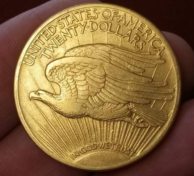 1914 US $20 SAINT GAUDENS GOLD PIECE