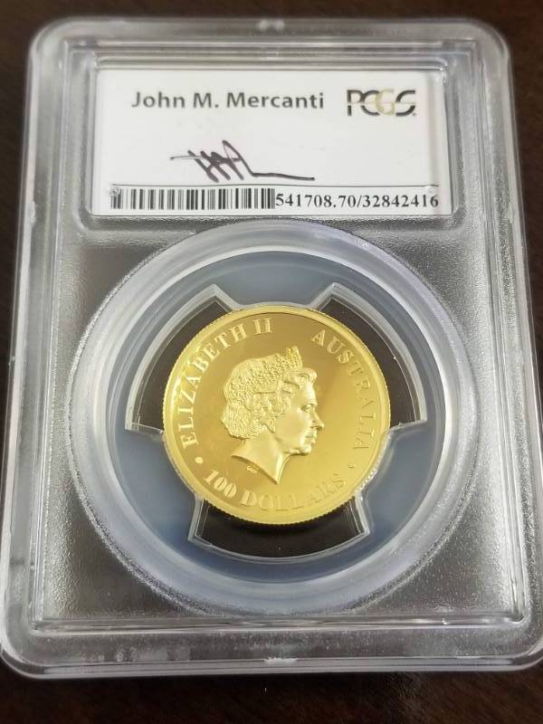 2015-P AUSTRALIA GOLD WEDGE TAILED EAGLE PR70DCAM PCGS