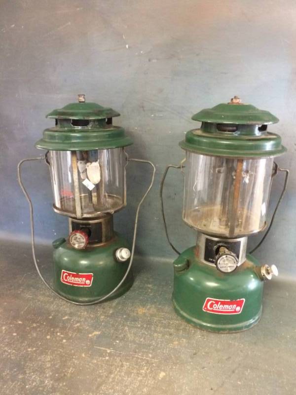 lot 2 image: Coleman Lanterns
