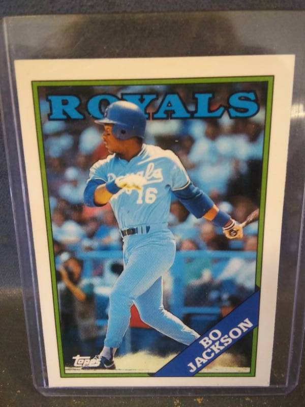 lot 57 image: Michael Jordan & Bo Jackson Rookie Baseball Cards