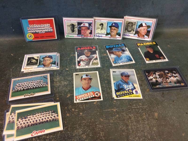 lot 13 image: Baseball Cards, 1963 Yankees Card with Mantle, Maris, Coaches Cards and More
