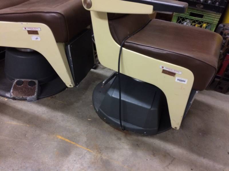 lot 74 image: Vintage Optician Patient Chairs