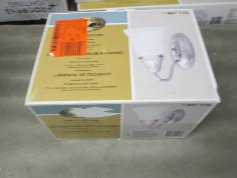 Hampton Bay 1 Light Chrome Wall Sco...