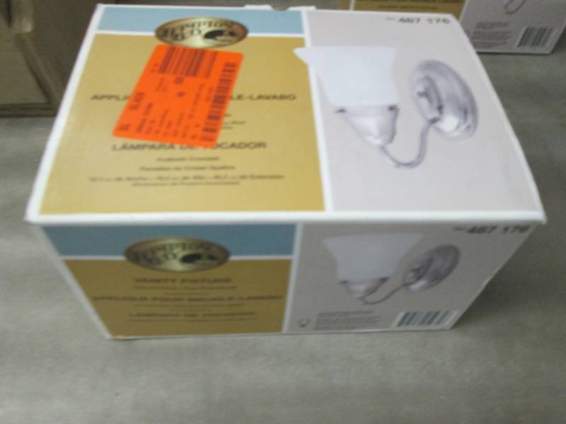 Hampton Bay 1 Light Chrome Wall Sco...