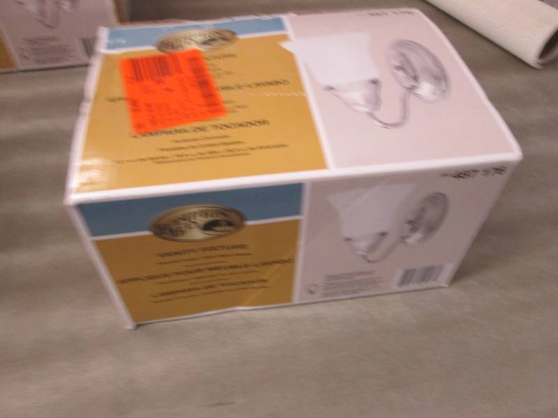 Hampton Bay 1 Light Chrome Wall Sco...
