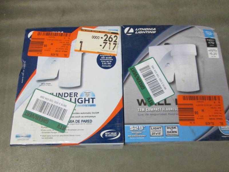 Lot of 2 Lithonia Lighting White Fl...