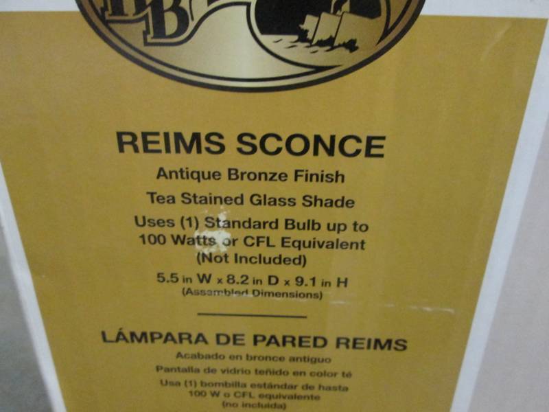 Hampton Bay Reims 1 Light Sconce Re...