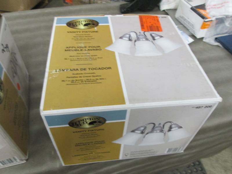 Hampton Bay 3-Light Chrome Bath Lig...