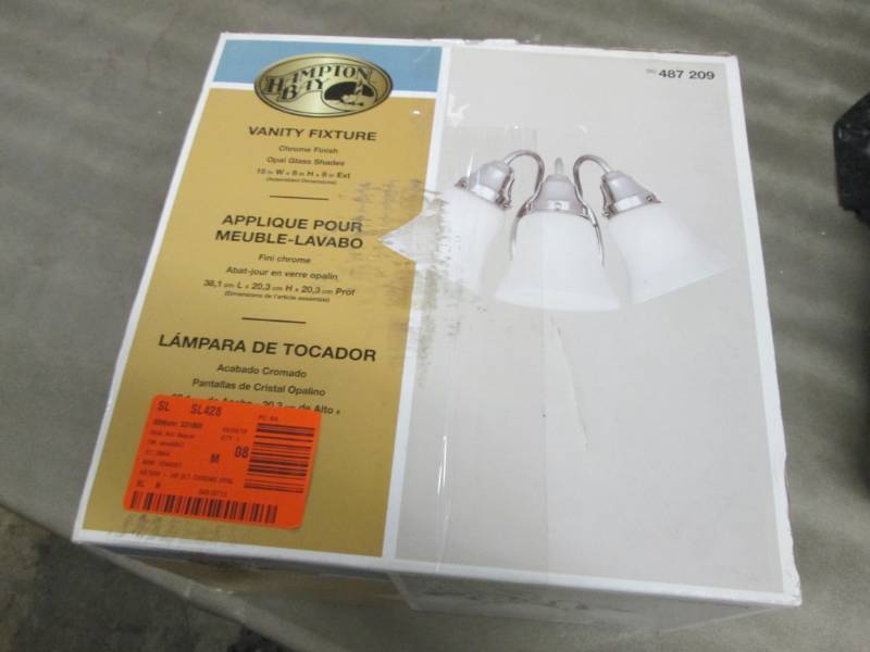 Hampton Bay 3-Light Chrome Bath Lig...