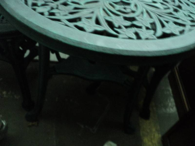 Resin Patio Set Table with 2 Chairs...
