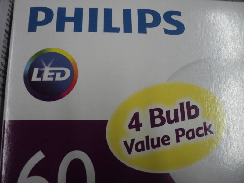 7 Philips 4 Packs of LED 60 W Light...