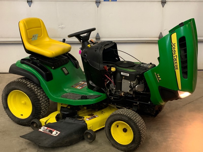 John Deere 145-Automatic Lawn Tractor | July John Deere Equipment ...