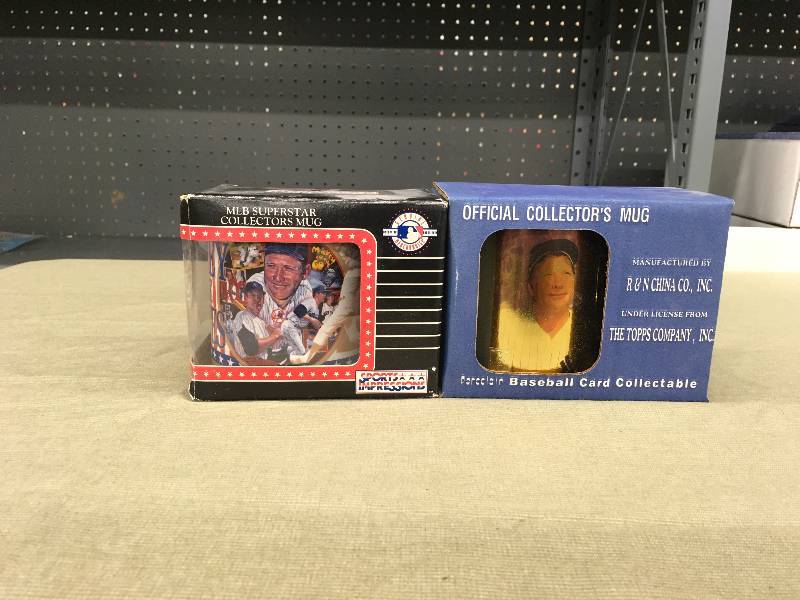 lot 361 image: Two Mickey Mantle Collectors Mugs