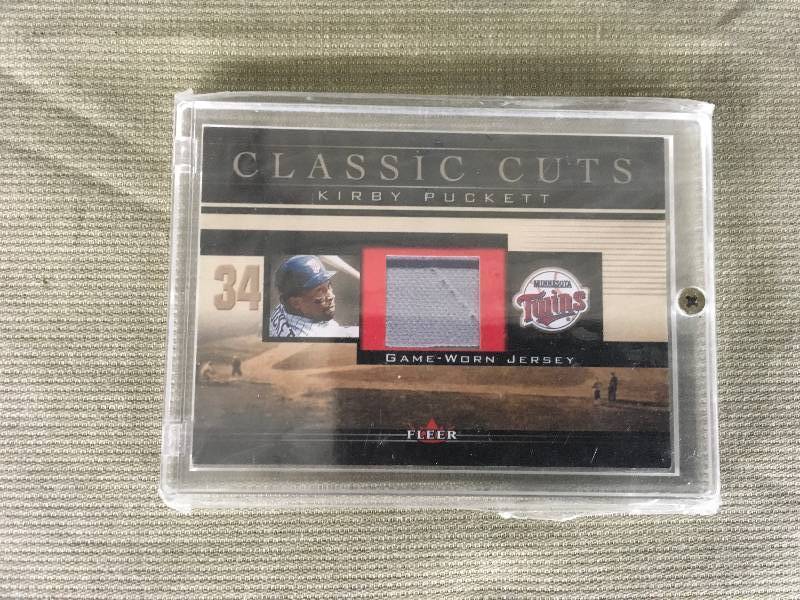 lot 368 image: Kirby Puckett Game Used Jersey Card