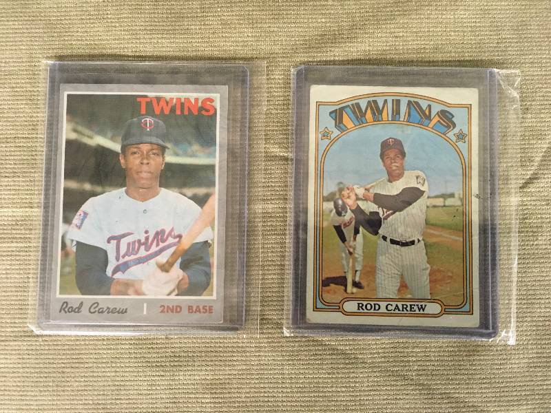 lot 379 image: 1970 & 1972 Rod Carew Cards