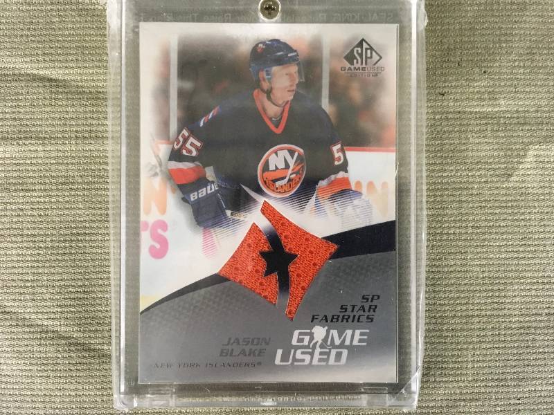 lot 390 image: Jason Blake Game Used Jersey Card