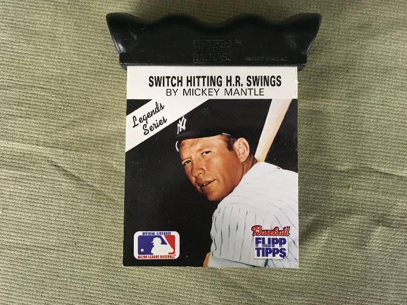 lot 409 image: Switch Hitting H.R Swings By Mickey Mantle Baseball Flipp Tipps