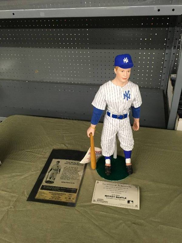 lot 425 image: Mickey Mantle Porcelain DollFigurine W COA