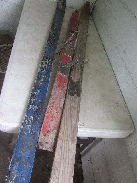 Vintage Wooden Skis
