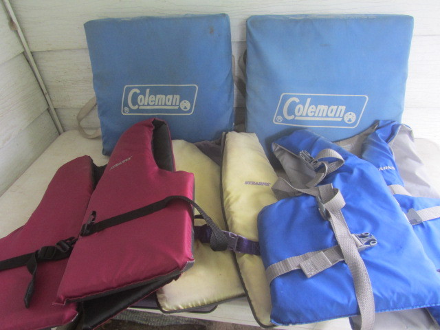 Stearns Vests, Coleman Cushions